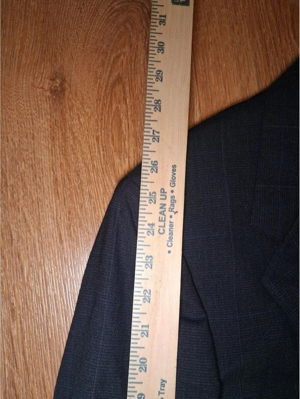 Hart Schaffner Marx 2 PC Suit 40L 30x32 Gray Virgin Wool